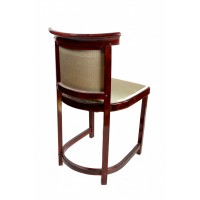 Krzesło Thonet z połyskującą tapicerką, pocz. XX w.