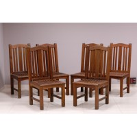 Krzesła mahoniowe marki Barlow Tyrie. USA 2 poł XX w.