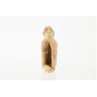 Figurka małpy zakrywającej pysk (Iwazaru) „Nie mówię nic złego”, pyrohylit.