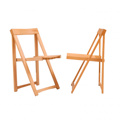 Krzesło składane nożycowo,  Ikea Vintage, Lata 70. XX w. drewno lakierowane, 