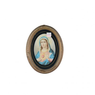 Obraz z wizerunkiem Matki Boskiej Bolesnej, technika graficzna