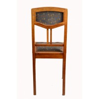 Krzesło dębowe w stylu secesji wiedeńskiej. Austria. XIX/XX w.