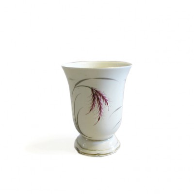 Porcelanowy wazon z motywem kłosów, sygn. Lichte